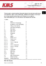 Preview for 4 page of KMS CAN display Manual For Installation And Setup