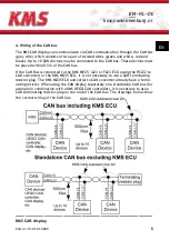 Preview for 6 page of KMS CAN display Manual For Installation And Setup