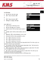 Preview for 12 page of KMS CAN display Manual For Installation And Setup