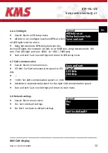 Preview for 13 page of KMS CAN display Manual For Installation And Setup