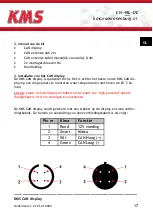 Preview for 17 page of KMS CAN display Manual For Installation And Setup