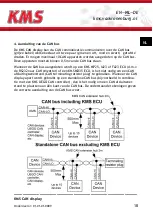 Preview for 18 page of KMS CAN display Manual For Installation And Setup