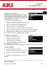 Preview for 20 page of KMS CAN display Manual For Installation And Setup