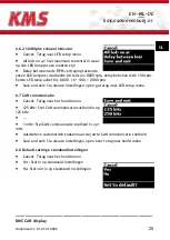 Preview for 25 page of KMS CAN display Manual For Installation And Setup