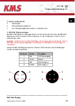 Preview for 29 page of KMS CAN display Manual For Installation And Setup