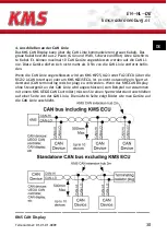 Preview for 30 page of KMS CAN display Manual For Installation And Setup