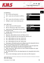 Preview for 36 page of KMS CAN display Manual For Installation And Setup