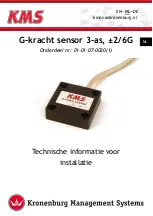 Preview for 6 page of KMS G-force sensor 3-axis +- 2/6G Manual For Installation