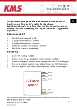 Preview for 7 page of KMS G-force sensor 3-axis +- 2/6G Manual For Installation