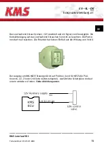 Предварительный просмотр 15 страницы KMS Idle control kit Manual For Installation And Setup