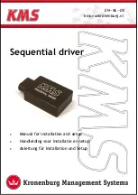 Предварительный просмотр 1 страницы KMS Sequential driver Manual For Installation And Setup