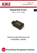 Предварительный просмотр 3 страницы KMS Sequential driver Manual For Installation And Setup