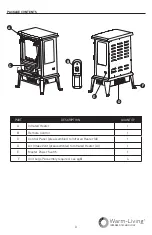 Preview for 3 page of KMS Warm-Living WL-3DSTOVE19 Assembly Instructions Manual