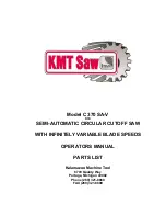 KMT C 370 SA-V Operator'S Manual & Parts List preview