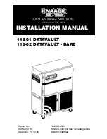 Preview for 1 page of Knaack 118-01 Installation Manual