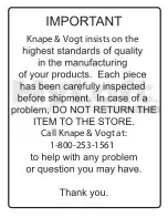 Knape & Vogt 817743010315 Manual preview