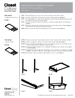 Preview for 8 page of Knape & Vogt Closet Culture 0300-KITA-2CN Installation Instructions Manual