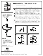 Knape & Vogt Door Mount Polymer Lazy Susan Installation Instructions предпросмотр