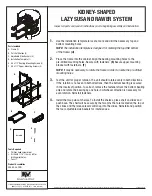 Предварительный просмотр 1 страницы Knape & Vogt KIDNEY-SHAPED LAZY SUSAN DRAWER SYSTEM Installation Instructions