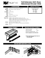 Предварительный просмотр 1 страницы Knape & Vogt MUV HD Series Manual