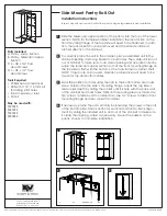 Предварительный просмотр 1 страницы Knape & Vogt Side-Mount Pantry Roll-Out Installation Instructions