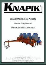 Предварительный просмотр 1 страницы Knapik Planter Drag Manual