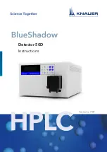 Knauer BlueShadow Detector 50D Instructions Manual preview