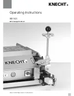 Preview for 1 page of KNECHT HV 161 Operating Instructions Manual