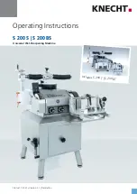 KNECHT S 200 BS Operating Instructions Manual preview