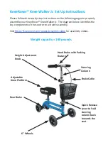 Preview for 4 page of KneeRover Knee Walker Jr User Manual