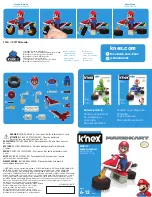 K'Nex MARIOKART MARIO 38601 Manual preview