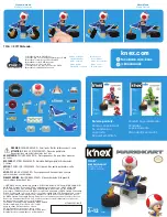 K'Nex MARIOKART TOAD 38647 Manual preview