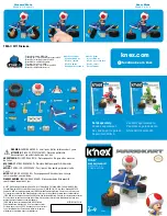 K'Nex MARIOKART TOAD 38719 Quick Start Manual предпросмотр