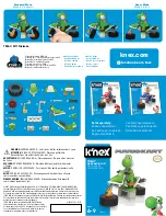 Preview for 1 page of K'Nex MARIOKART YOSHI 38229 Manual