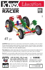 K'Nex RUBBER BAND RACER Quick Start Manual preview