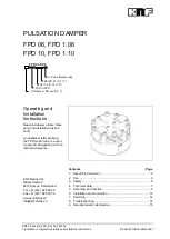 KNF FPD 06 Operating And Installation Instructions preview