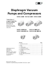 KNF N 813.3 AN.29DC-B Translation Of Original Operating And Installation Instructions предпросмотр