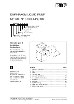 KNF NF 1.100 Operating And Installation Instructions preview