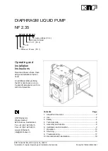 KNF NF 2.35 Operating And Installation Instructions предпросмотр