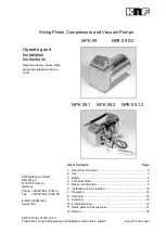 KNF NPK 09 Operating And Installation Instructions preview