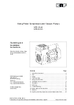 Preview for 1 page of KNF NPK 25 AC Operation And Installation Instructions Manual