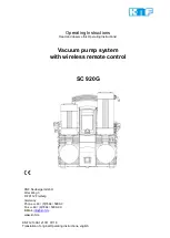 Preview for 1 page of KNF SC 920G Operating Instructions Manual