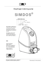 Предварительный просмотр 1 страницы KNF SIMDOS FEM 1.10KT.18S Operating Manual