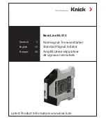 Предварительный просмотр 1 страницы Knick BasicLine BL 513 Manual