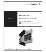 Предварительный просмотр 3 страницы Knick BasicLine BL 513 Manual