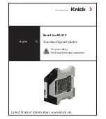 Предварительный просмотр 13 страницы Knick BasicLine BL 513 Manual