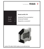 Knick BasicLine BL 570 Manual preview