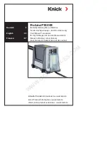 Preview for 1 page of Knick P51000K11-M1M/11 User Manual