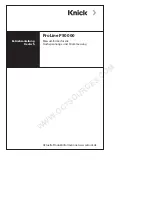 Preview for 3 page of Knick P51000K11-M1M/11 User Manual