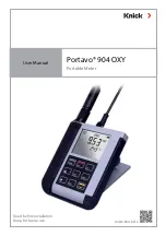 Предварительный просмотр 1 страницы Knick Portavo 904 OXY User Manual